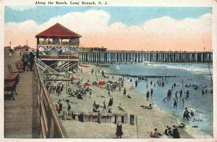 Long Branch New Jersey USA Along the beach