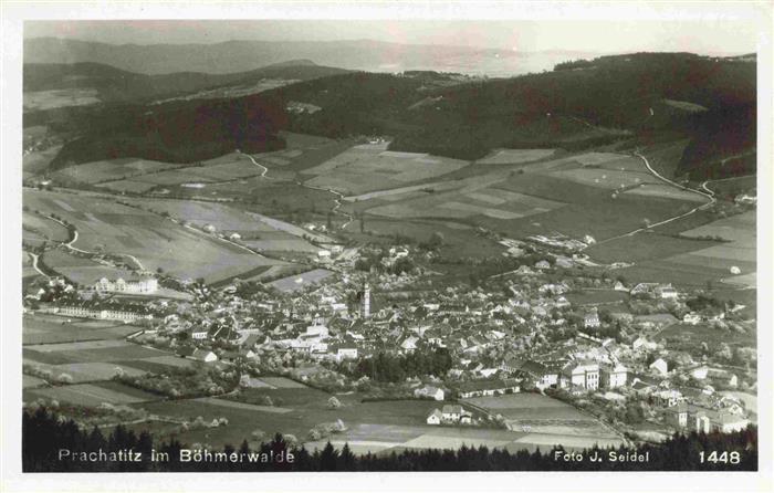Prachatitz Prachatice CZ Panorama Boehmerwald
