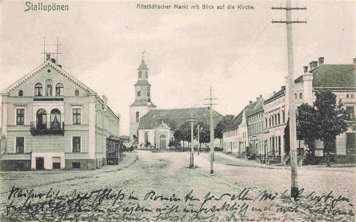 Stallupoenen Ebenrode Nesterow Oblast Kaliningrad RU Altstaedtischer Markt mit B