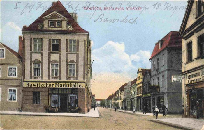 Rawitsch Posen Rawicz PL Breslauer Strasse Feldpost