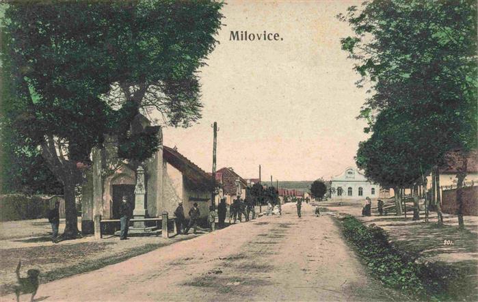 Milovice Milowitz CZ Strassenpartie