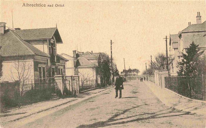 Albrechtice nad Orlici Albrechtsdorf Adler CZ Strassenpartie