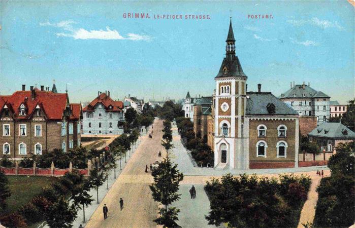 Grimma Sachsen Leipziger Strasse Postamt