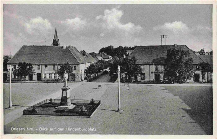 Driesen Drezdenko PL Blick auf den Hindenburgplatz