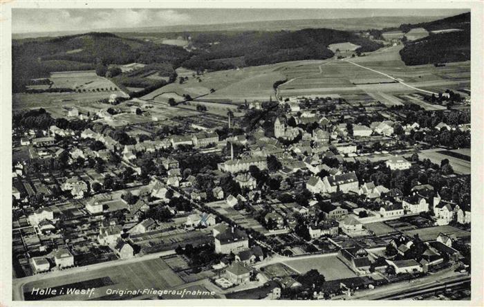 Halle Westfalen Original Fliegeraufnahme
