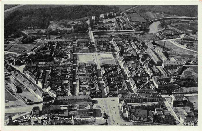 Saarlautern Saarlouis Original Fliegeraufnahme