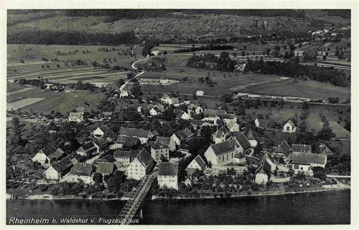 Rheinheim Kuessaberg Waldshut BW Fliegeraufnahme
