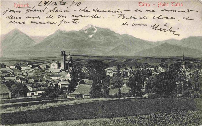 Kesmark Kezmarok Kaesmark Tatra SK Panorama Hohe Tatra