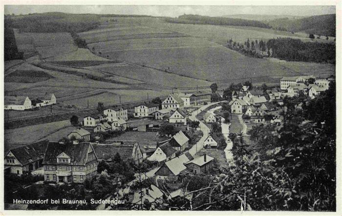 Heinzendorf Hyncice Braunau Boehmen Broumov CZ Panorama Sudetengau