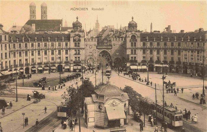 Strassenbahn Tramway-- Muenchen Rondell