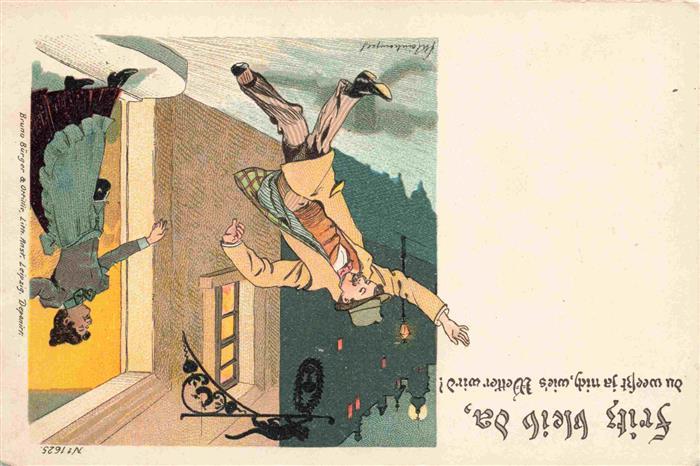 Verlag Buerger Leipzig Litho B.B.& O L Nr. 1625 fritz bleib da
