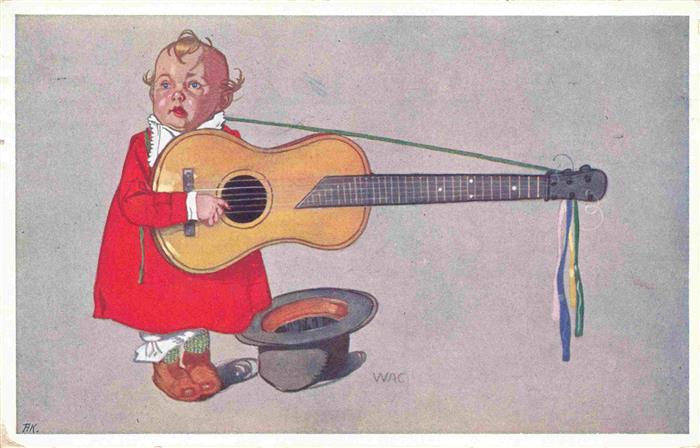 Verlag BKWI Verlag B.K.W.I. Nr. 452/2 Kind Gitarre Hut