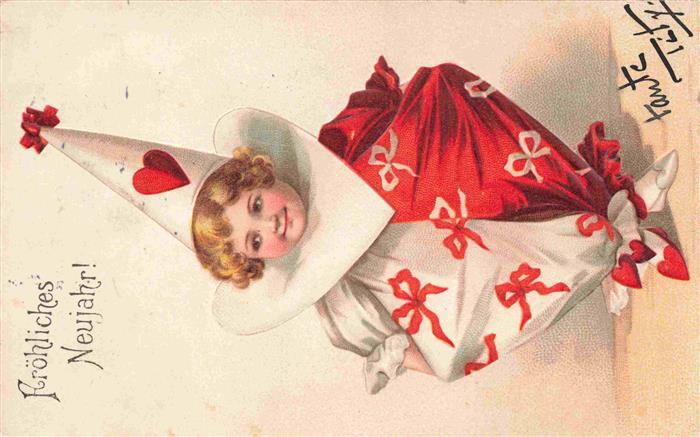 Neujahr Annee New Year Kind