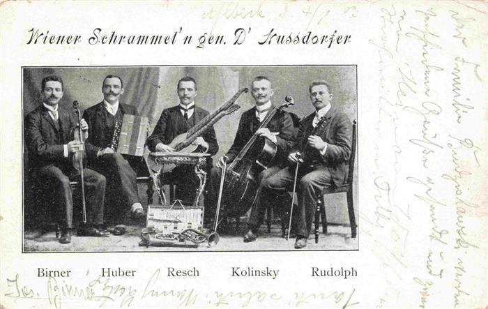 Quintett Musikanten Wiener Schrammet gen. D Nussdorfer