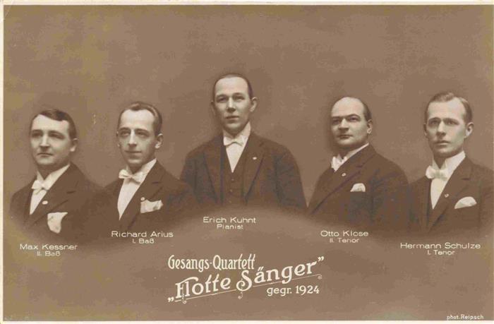 Chor Orchester Musik Flotte Saenger Gesangs Quartett