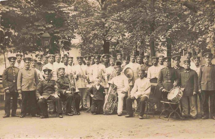 Militaria Orchester Musik Soldaten Gruppenfottop Trommel