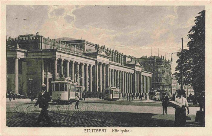 Strassenbahn Tramway-- Stuttgart Koenigsbau