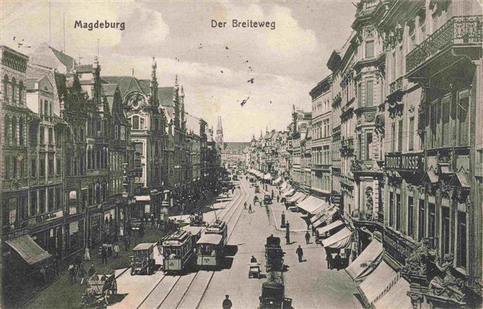 Strassenbahn Tramway-- Magdeburg Breitweg