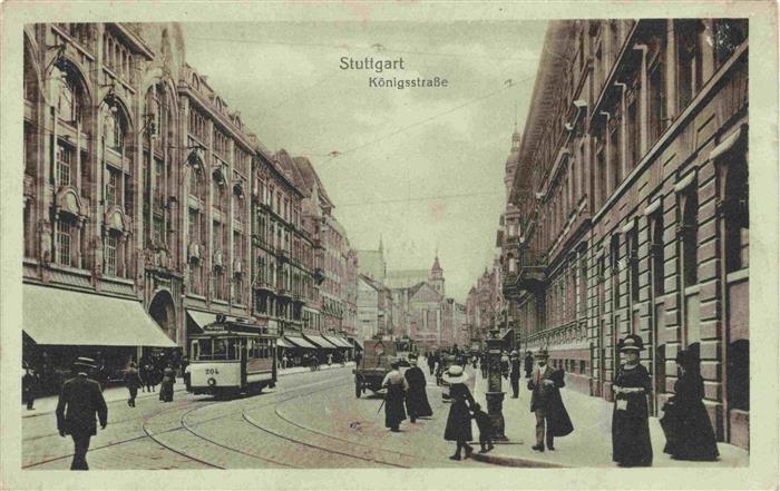 Strassenbahn Tramway-- Stuttgart Koenigsstrasse