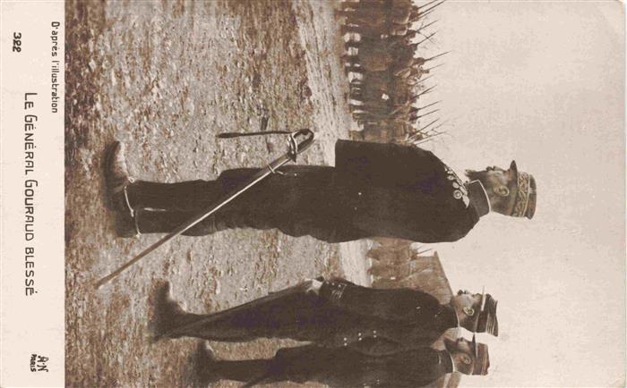 Militaria France  WK1 A.N.Paris Nr. 322 General Gouraud Blesse