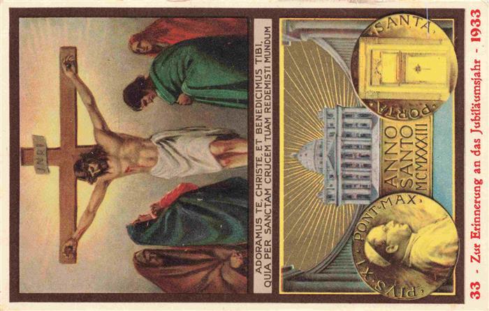 Jesus Christus Christentum Anno Santo MCMXXXIII Jubilaeumsjahr