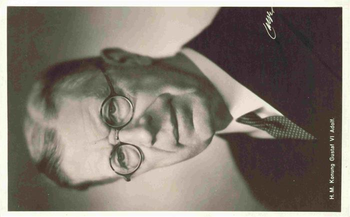 Adel Schweden Sweden H.M. Konung Gustaf VI Adolf