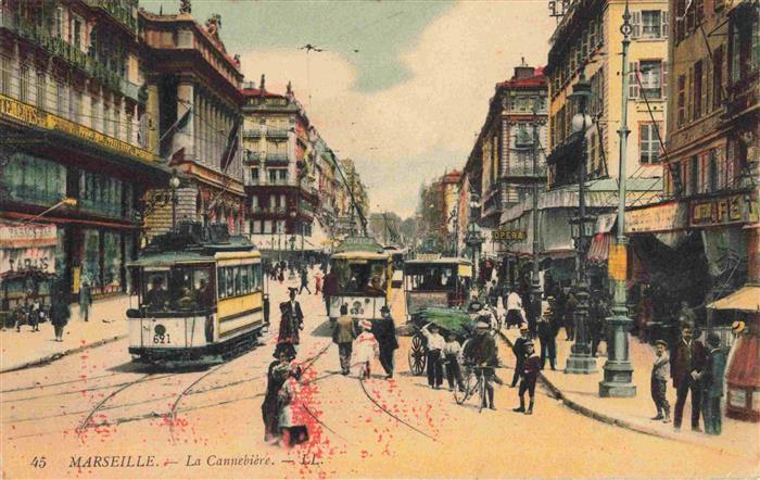 Strassenbahn Tramway-- Marseille La Cannebiere