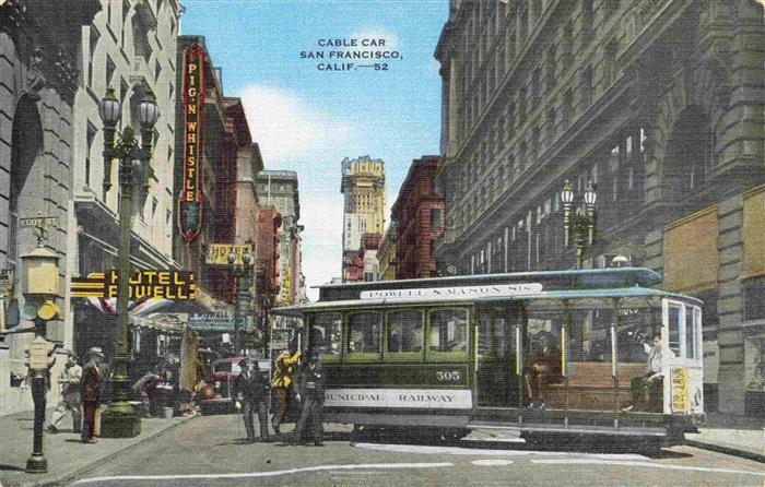 Strassenbahn Tramway-- San Francisco Cable Car Calif.