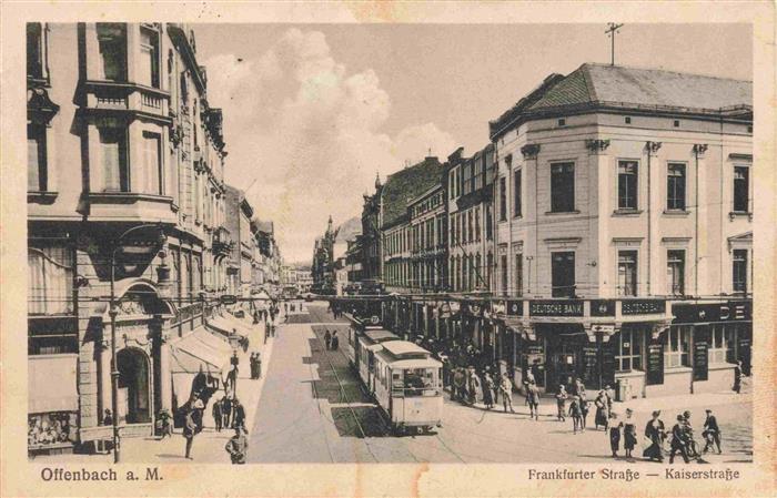 Strassenbahn Tramway-- Offenbach a.M. Frankfurter Strasse Kaiserstrasse