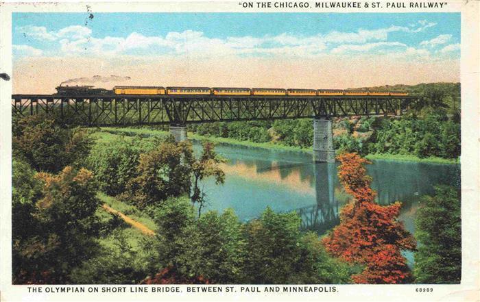 Eisenbahn Railway Chemin de Fer On The Chicago Milwaukee Paul Railway