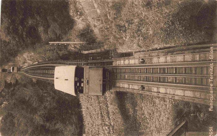 Zahnradbahn Standseilbahn Furniculaire Rack Railway-- Funiculaire Territet Glion