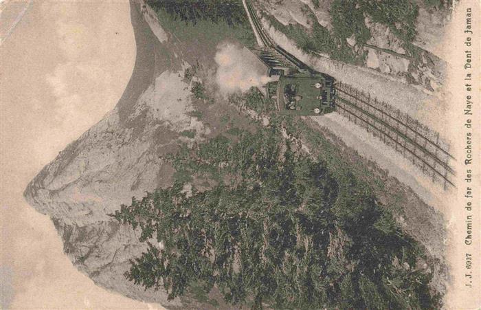 Zahnradbahn Standseilbahn Furniculaire Rack Railway-- J.J. Nr. 6927 Chemin Roche