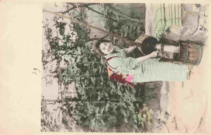 Geisha Japan Wasser Eimer