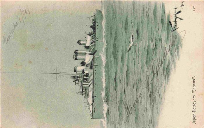 Dampfer Oceanliner Japon Detroyers Japans