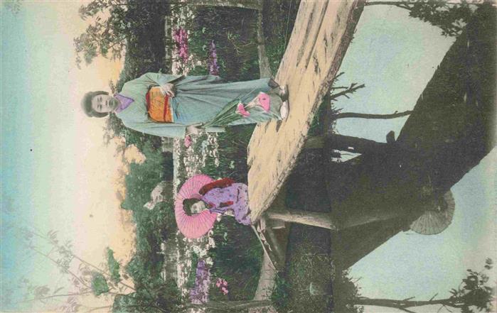 Geisha Japan Bluemen Schirn