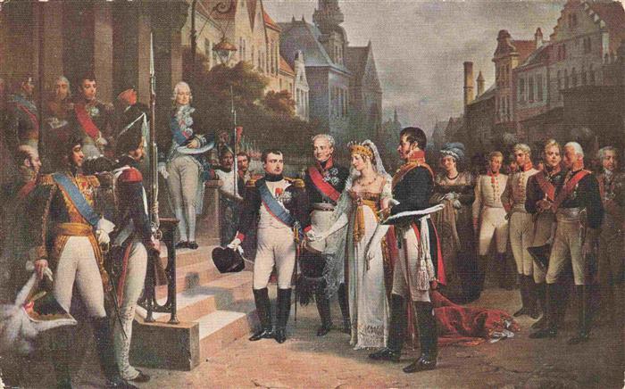 Napoleon Bonaparte Adel empfang Koenigin Luise von Preussen
