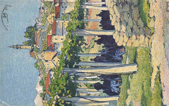 Moos Carl Kuenstlerlitho Pergolato nelticino Meridionale