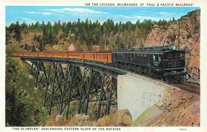 Eisenbahn Railway Chemin de Fer The Olympia on the Chicago Milwaukee
