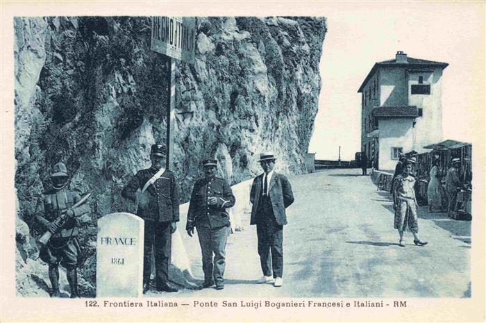 Grenze Douane Zoll Frontiere Border-- Frontiera Italiana POnte San Luigi Boganie
