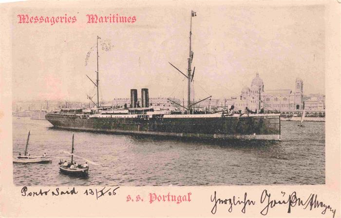 Dampfer Oceanliner S.S.Portugal Massageries Maritimes