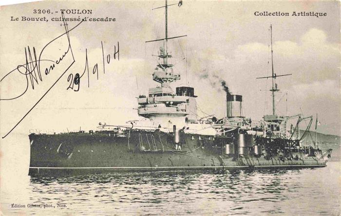 Marine  Warships Toulon Le Bouvet