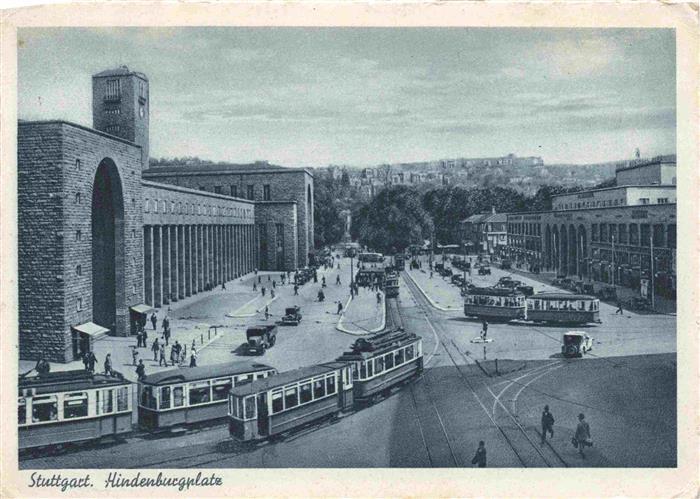 Strassenbahn Tramway-- Stuttgart Hindenburgplatz