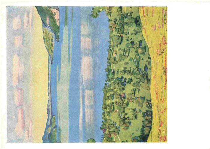 Hodler Ferdinand Kuenstlerkarte Thunersee