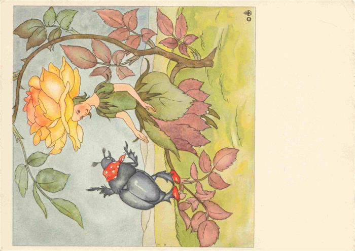 Bohatta-Morpurgo I. Kuenstlerkarte Nr. 5297 Maedchen Maikefer