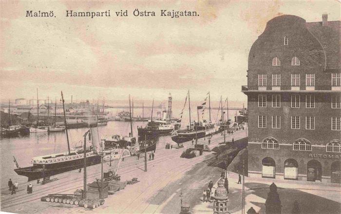Malmoe Sweden Hamnparti vid oestra Kajgatan