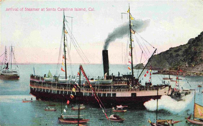 Santa Catalina Island California USA Arrival of Steamer