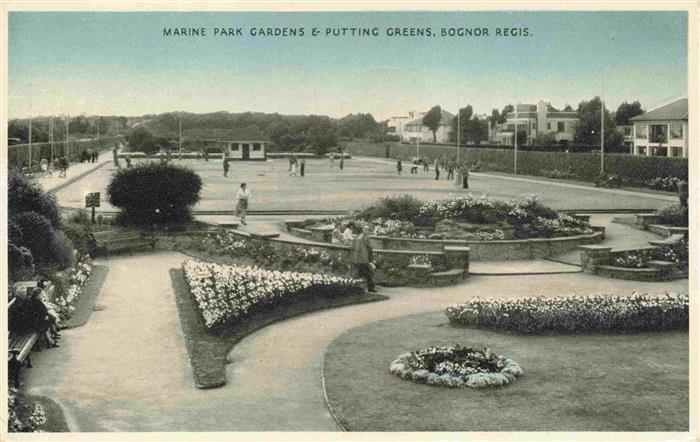 Bognor Regis UK Marine Park Gardens and Putting Greens