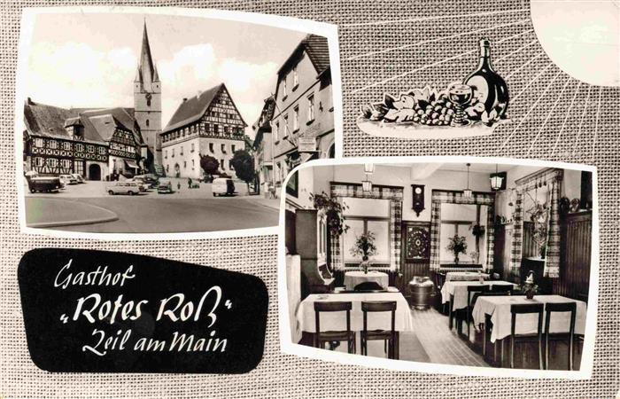 Zeil Main Gasthof Rotes Ross Marktplatz Kirche