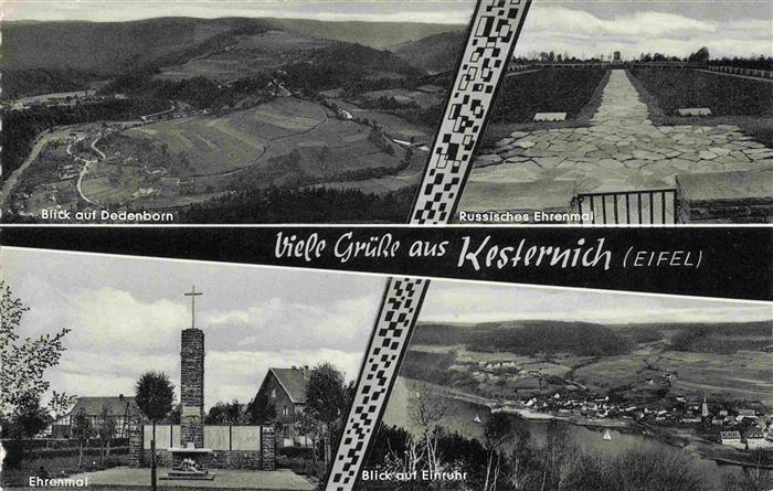 Kesternich Blick auf Dedenborn Russ Ehrenmal Blick auf Einruhr