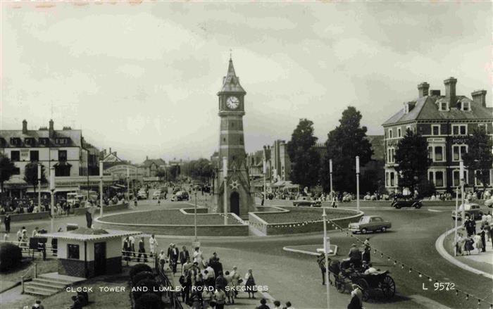 Skegness Kingston upon Hull UK Clock Tower and Lumeley Road